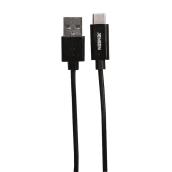 Jensen USB-C to USB-A Cable 3-ft - Black