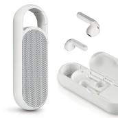 Acoustic Research All-in-One Duo Wireless Speaker and Earbuds - White