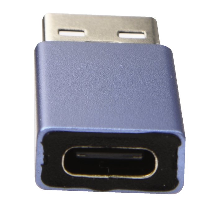 Jensen USB-C Female to USB-A Male Adapter - Blue