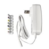 RCA Universal AC to DC Power Adapter - White - 2500-mA