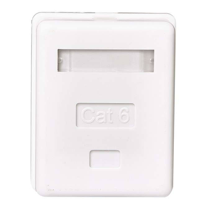 RCA Cat5e/6 Surface-Mount Jack - White