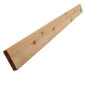 Premium Knotty Cedar Decking Lumber - Natural - Exterior - 16-ft x 6-in x 2-in