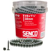 1 1/4" #8 Screws for Cement Board, Bucket of 1000