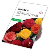 McKenzie Double Begonia - 7 Bulbs 5 to 6 cm - Mixed Colours