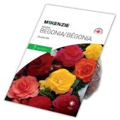 Bulbes de bégonia, McKenzie, multicolore, paquet de 7 bulbes