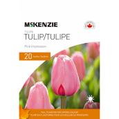 MCKENZIE Tulips Bulbs Pink Impression - Pack of 20
