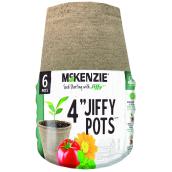 Mckenzie Jiffy Seed Starting 4-in Peat Pots - 6 units