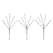 Pack of 3 LED Lighted Branches, Cool White, 30 po