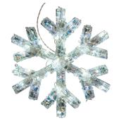 Lighted Snowflake Decoration - 40 LED - White - 25