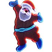 Holiday Living Illuminated Santa - 47-in - Metal/Fabric - Blue/White/Red