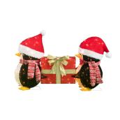 Holiday Living 1-Pack 27.5-in Freestanding Penguins with Gift Box with Lights