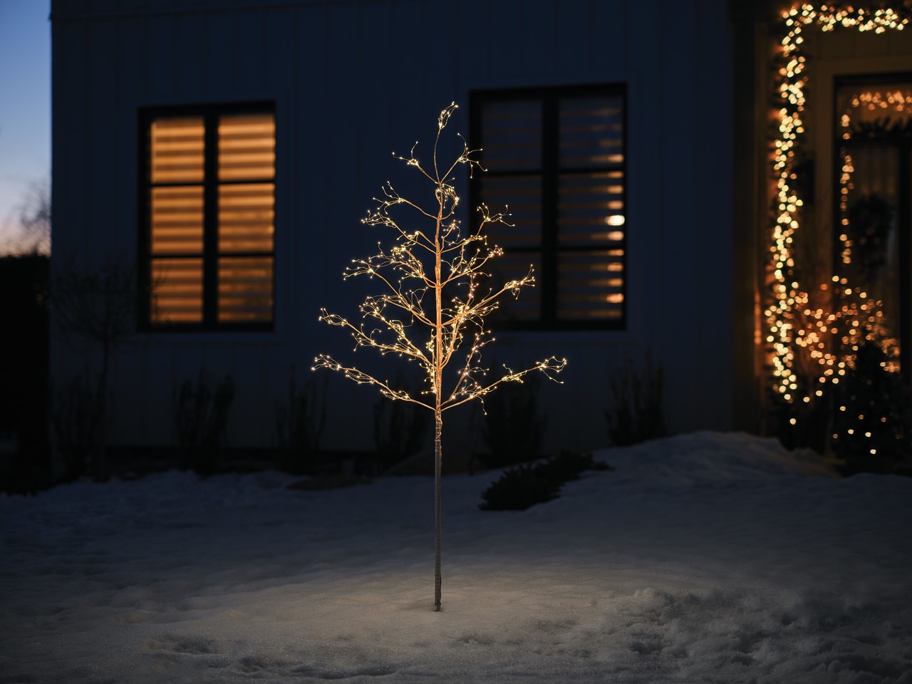 CELEBRATIONS BY L&CO 70-in Freestanding Tree Decoration with Warm White LED Lights