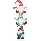 Holiday Living 1-Pack 68-in Freestanding Gnome Decoration with Clear Incandescent Light