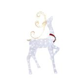 Holiday Living 60.5-in Freestanding Deer Decoration with White LED Lights