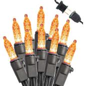 Jeu de lumières d'Halloween orange, 100 lumières