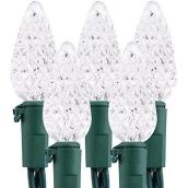 Celebrations by Landon & Co. Set of 25 Faceted Lights for Outdoor/Indoor - Pure White