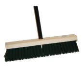 Mann Interior Push Broom - Interior - Soft Medium Bristles - 14-in W Head x 54-in L Metal Handle