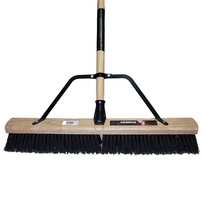 Mann 24-in Brown Wood/Plastic Broom
