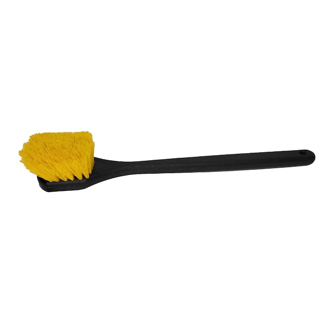 Mann Gong Brush with Short Handle in Plastic - 20-in
