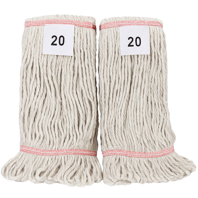 Mann Mop Replacements Universal 20-oz in Cotton - Pack of 2
