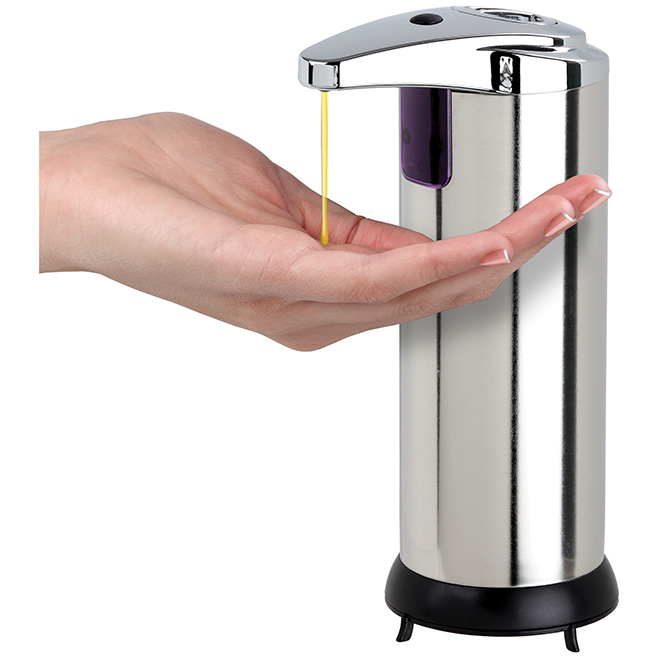 8 oz Touchless Stainless Steel Soap Dispenser