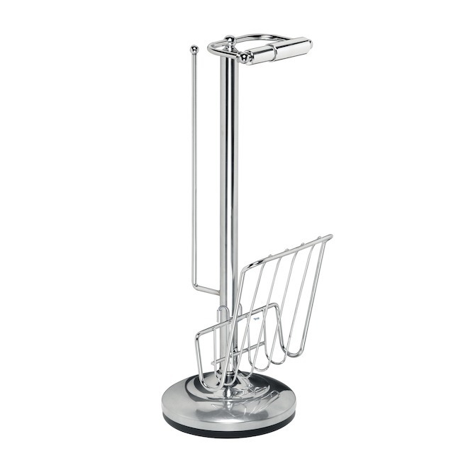 Better Living Freestanding Chromed Steel Toilet Paper Caddy