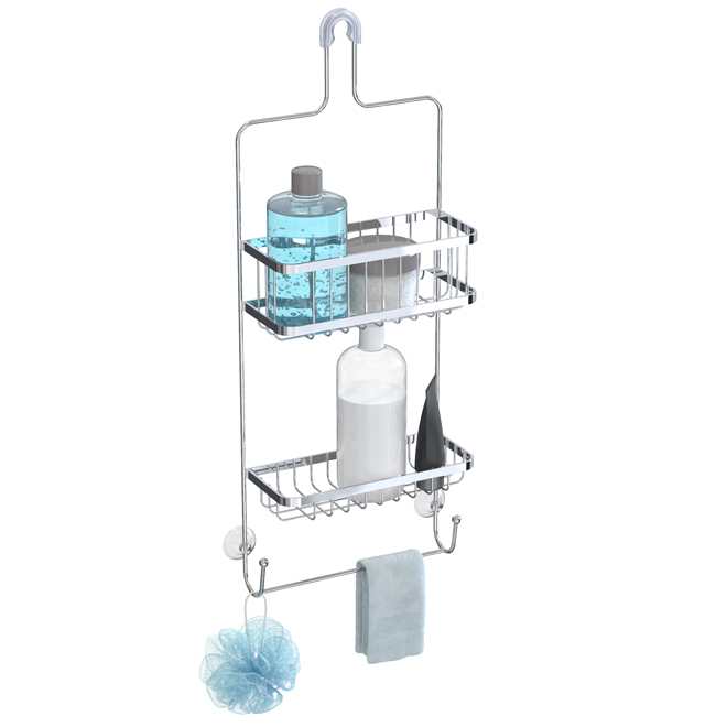 Better Living Astra 2-Tier Polished Chrome Shower Caddy