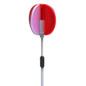 NuVue Telescopic Driveway Marker - 72-in - Fibreglass - Red and White