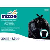 Sacs poubelle en plastique Moxie pour extérieur de 45 gallons noir (30/pqt)