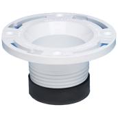 Bride de remplacement pour toilette Twist-N-Set de Oatey, PVC, blanche, diamètre de 4 1/2 po