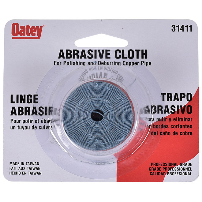 Oatey Abrasive Cloth for Copper Pipes 72in 31411 RONA