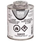 Ciment gris moyen 1-étape de 473 ml pour tuyaux en PVC