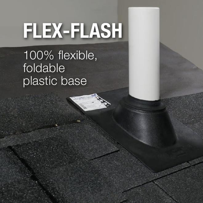 Oatey 1-in to 3-in Thermoplastic 14-in x 16-in No-Calk Roof Flashing