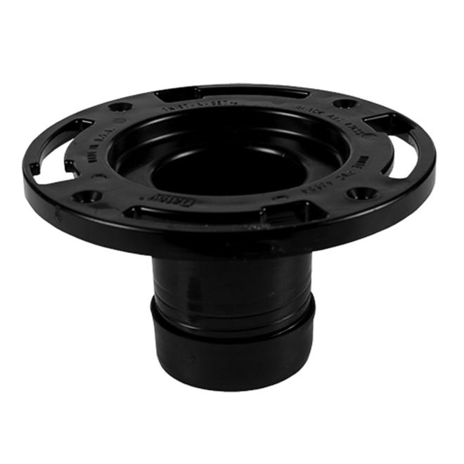 OATEY 3-in Dia. Black ABS Twist-n-Set Toilet Flange 43655C | RONA