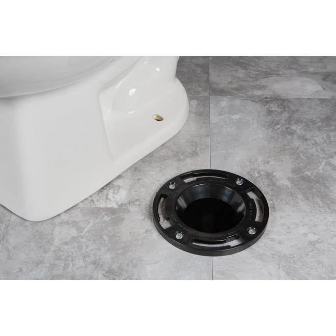 OATEY 3-in Dia. Black ABS Twist-n-Set Toilet Flange 43655C | RONA