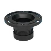 Oatey 4-in diameter Black ABS Plastic Replacement Flange
