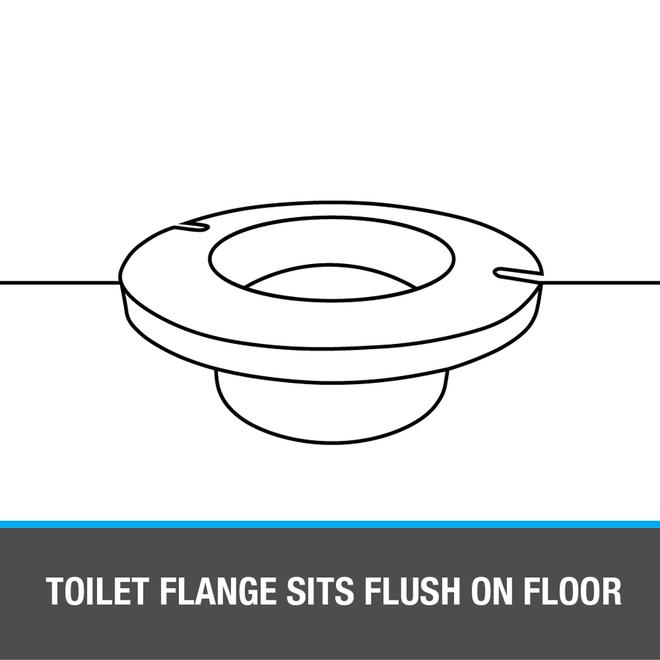 4-in Dia. Black ABS Toilet Flange