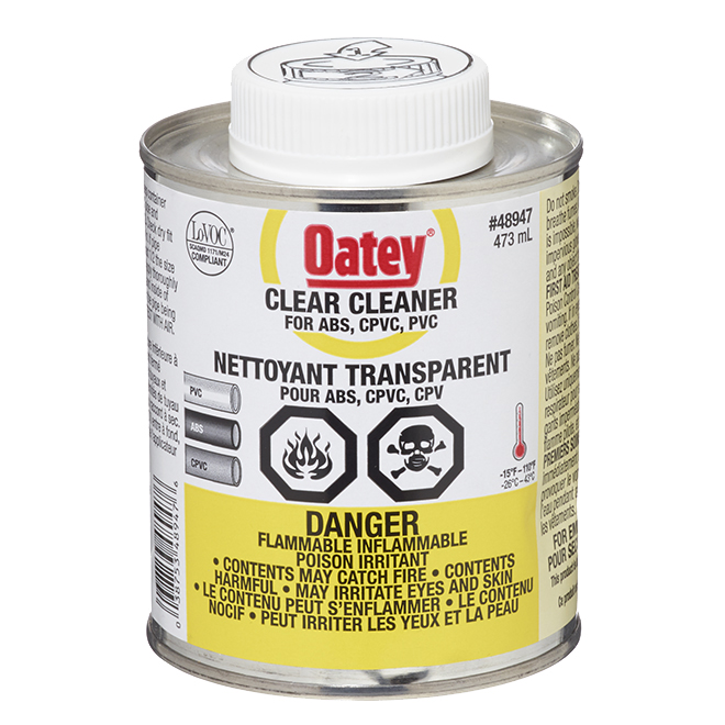 Oatey Cleaner - Transparent - Low VOC - 473-ml