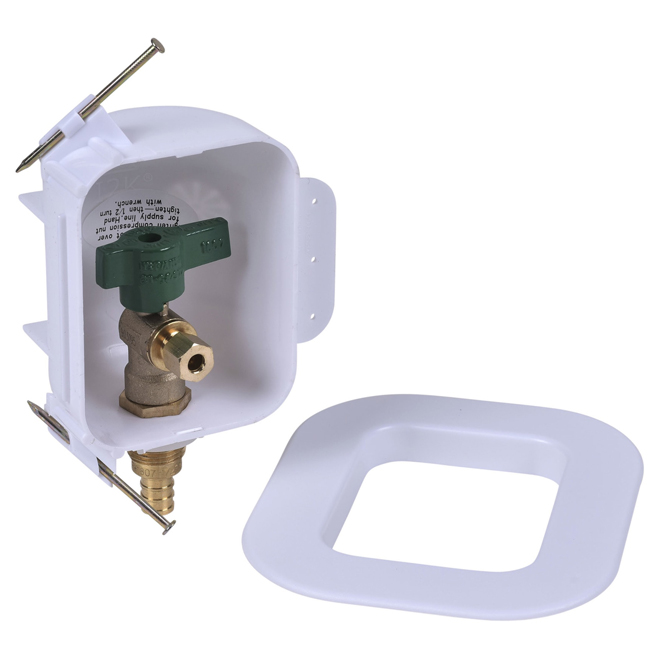 Oatey I2K 4.05 x 5.6 x 2.35-in White Outlet Box for Ice Maker