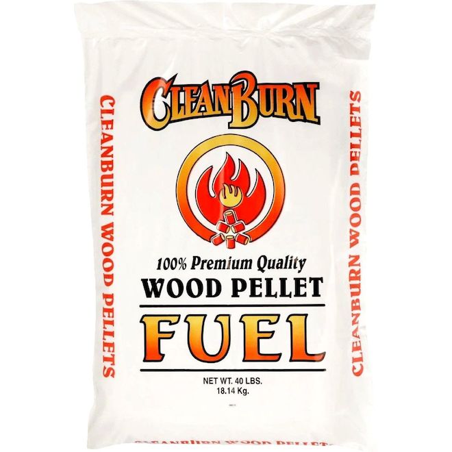 CleanBurn Fir Wood Pellets 100% Premium Quality - Bag of 40-lb ...