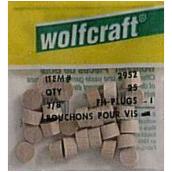 Wolfcraft Flat Head Screw Plugs - Birch - Sanded - 3/8-in dia x 1/4-in L - 25-Pack