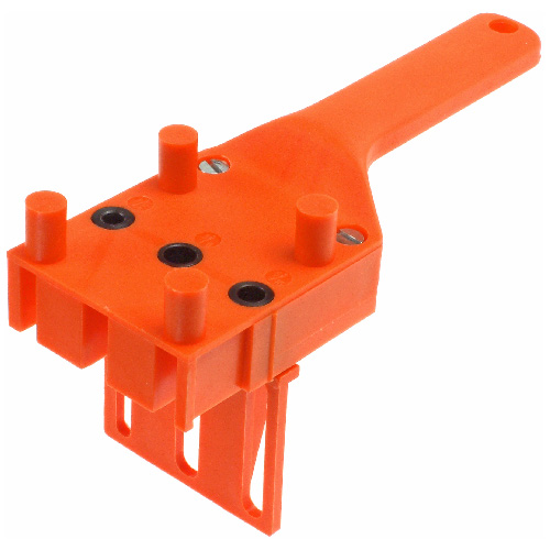 Wolfcraft Dowel Quick Dowelling Jig - Assorted Diameter Pin Sizes -  Adjustable Fence - High Impact Plastic with Bushings 4641404