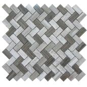 Uberhaus Camber Bathroom Tiles - 7 MM Thick - 12-in W x 12-in L - 5 Pieces per Box
