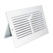 Grille d'aération murale Imperial, acier au fini blanc, 10 po de large x 4 po de haut x 7/8 po d'épais
