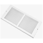 Imperial Baseboard Return Air Grille - Steel - White - 24-in W x 6-in H