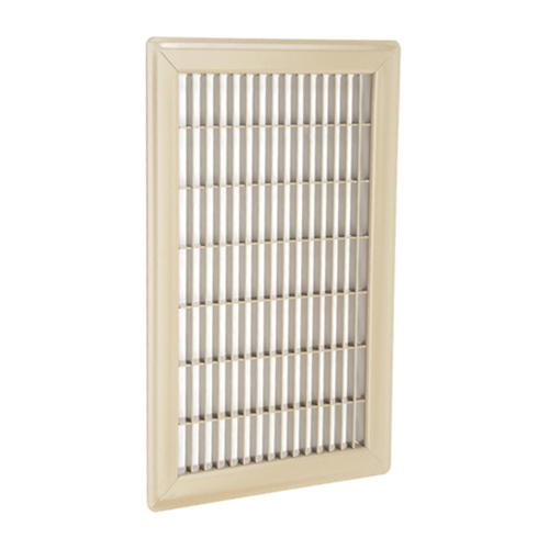 Imperial Steel Floor Grille Register - Powder-Coat Painted - Beige - 12-in H x 12-in W