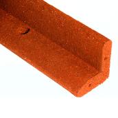 Ecobord L Lawn Edging - Rubber 48-in x 2,75-in x 3.125-in - Red