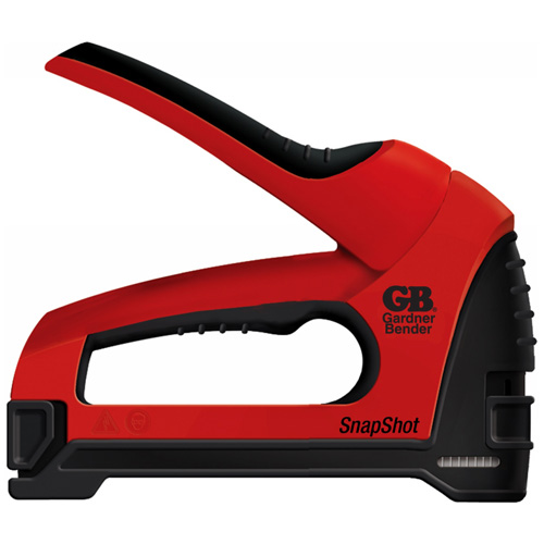 Gardner Bender Cable Boss Heavy-Duty Staple Gun - Rubber and Metal - 7 3/4-in - Red and Black