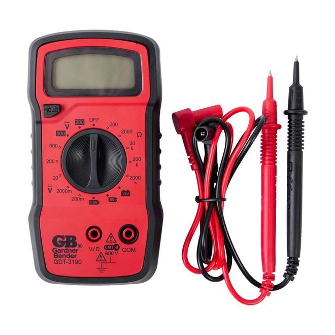 Gardner Bender Digital Multimeter - 4 Functions - 16 Ranges - Tests AC/DC Voltage - Auto-Off