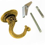 Jumbo Decorative Hook - Brass